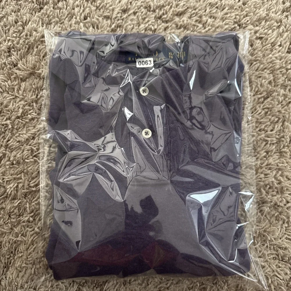 Vintage Polo Ralph Lauren Purple Long Sleeve Polo Shirt - XL - Classic Pony Logo